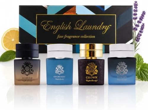 Herringbone Collection by English Laundry, Armour, Oxford Bleu, Crown, Throne, 0.68 fl. oz. Spray for Men