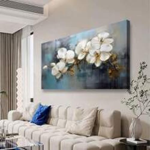 Peintures fleur d'orchidée grand format pour une déco de chambre zen - 2