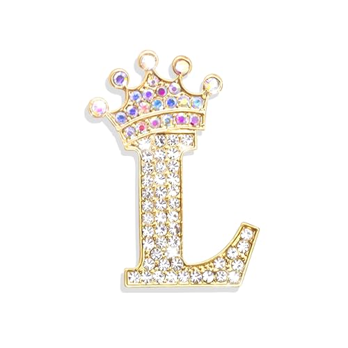Image of Brooches and Pins for Women A-Z Letter Rhinestone Brooch Pin Jewelry Gifts