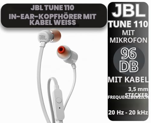 JBL T110WHT purebass Kopfhörer – Weiß – Ansicht 2