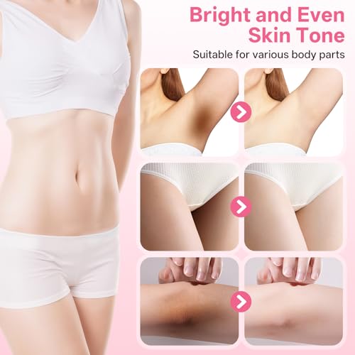 Aiturth Skin Bleaching Cream for Intimate Areas with Arbutin, Tranexamic Acid, Niacinamide, Vitamin C Whitening Cream Dark Spot Remover for Underarm, Knees, Elbows, Inner Thigh, Bikini Area (1fl.oz)