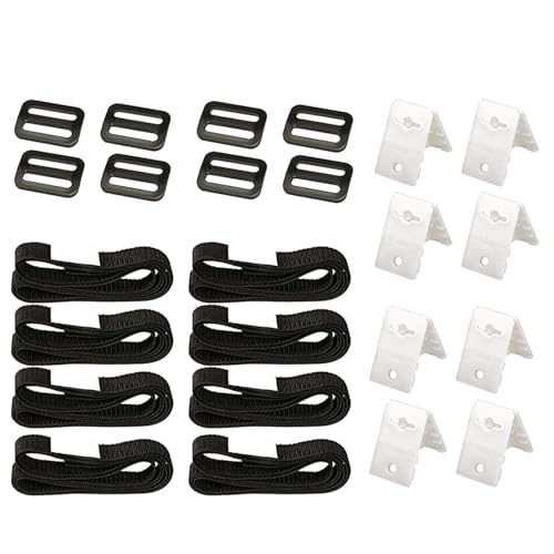 Carrete para piscina: correas de sujeción ajustables, accesorio para carrete de cubierta, soporte para manta solar, kit de ajuste ajustable con instalación rápida | Correas para piscina enterrada Fáci