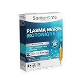 Santarome Bio - PLASMA MARIN ISOTONIQUE PROCÉDÉ QUINTON - Énergie, Vitalité, Hydratation, Minéraux Naturels - Complément Alimentaire - 20 Ampoules