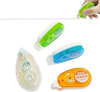 4 Pcs Glue Roller Double Sided Adhesive Glue Tape Roller Permanent Adhesive Applicator Tape Pen For Crafting, Card Making, Bullet Journal and Scrapbooking