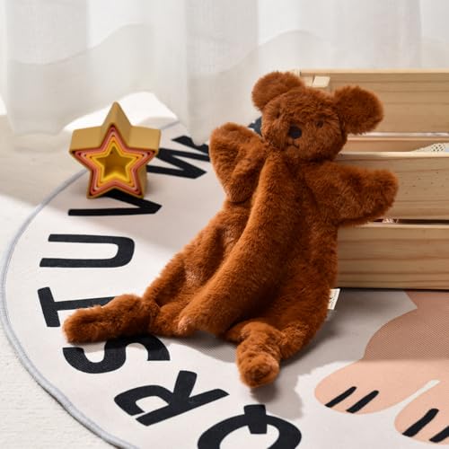 Image of SILI FACTORY Lovey for Baby,Soft Baby Security Blanket,Snuggle Stuffed Animals Toy Baby Girl & Boy, Lovey Comforter Toy for Babies 0-12months,Baby Gifts for Infant and Toddler-Dog
