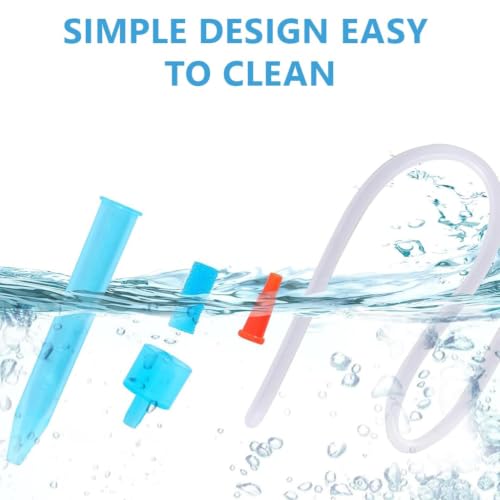 Image of AVNISH Premium Baby Nasal Aspirator and Manual Snot Sucker, Nose Cleaner Kit for Newborns, Infants and Toddlers, Portable Congestion Relief Booger Remover with 20 Replacement Foam Filters