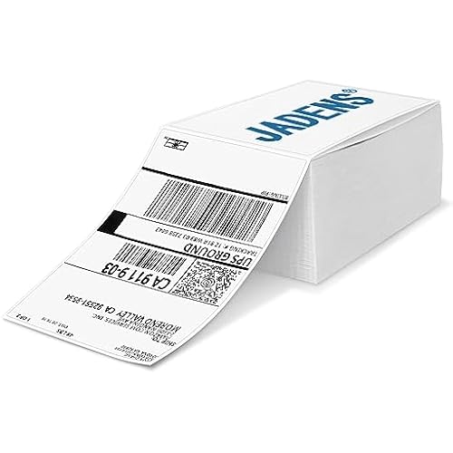 JADENS Thermal Labels, 500pcs 4×6 Shipping Labels