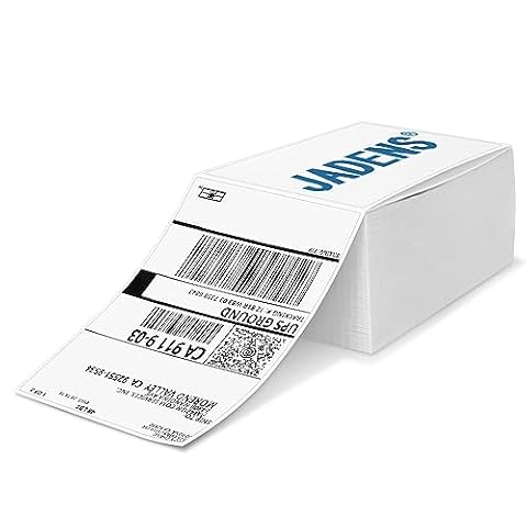 JADENS Thermal Direct Shipping Labels 4x6-500 Labels, Compatible with Rollo, Brother, Zebra and Most…