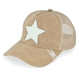 VINTAGE HAVANA Trucker Hats Women | Mesh Adjustable Snapback Hat | Men & Women Cute Trendy Fashion Baseball Cap One Size Camel/White