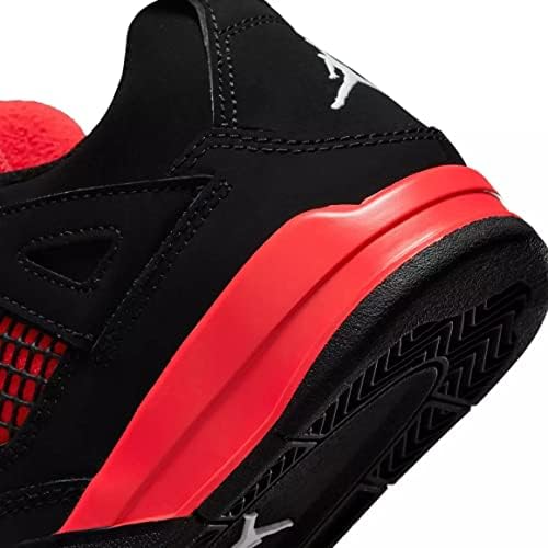 Nike Little Kid's Jordan 4 Retro Red Thunder Black/Multi-Color (BQ7669 016) - 13 | Image 6