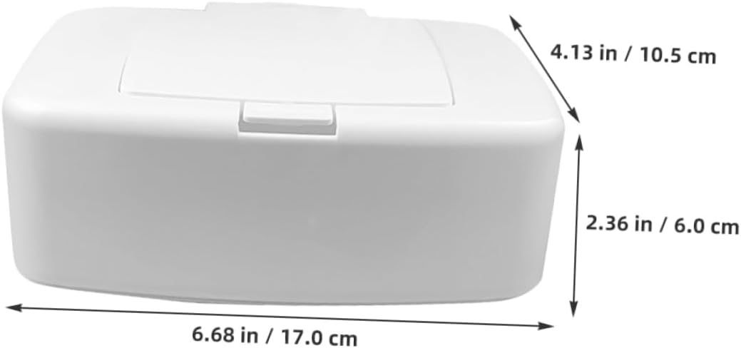 4pcs Refillable Wipe Container Capacity Tissue Storage Box for Simple Design Keeps Wipes Fresh for Bathroom and Kitchen