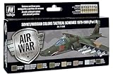Vallejo VJ71608 - Air War Color Series Soviet/Russian Colors Tactical Schemes 1978-1989 (Part II) - Vj71608, Multi