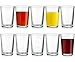 Glaver's Juice Glasses 7 oz. Set of 10 Glass Cups – Beverage Water Tumblers For Home and Bar, Water, Cocktails, Iced tea. Kids Friendly Dishwasher Safe.
