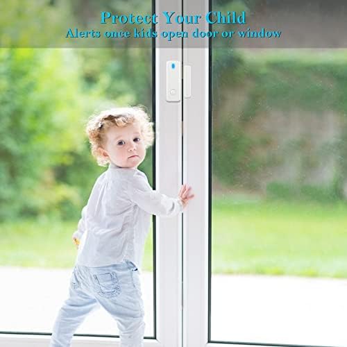 YISEELE Alarm System, House Alarms Security System, WiFi Door Alarm with APP Alert and Calling Alarms, Wireless 9-Piece kit: Alarm Hub, Door/Window Sensors, Remotes, Work with Alexa and Google Home