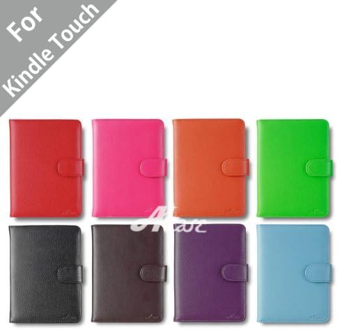 Acase(TM) Leather Case for Kindle PaperWhite and Kindle Touch Wi-Fi / 3G (Black)