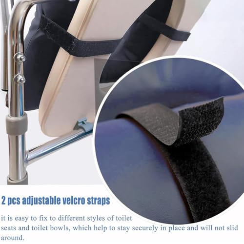 Cojín Lavable para Inodoro de 42x42 cm con PU y sujeción ajustable 2