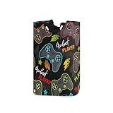 Qilmy Gamepad Laundry Hamper Large Waterproof with Handle Laundry Baskets Foldable Lightweight Durab