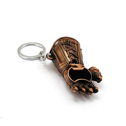 365Home Glove Keychain Bottle Opener, Beer Gifts Bottle Opener For Men, Husband, Dad, Grandpa, Boyfriend (Red Copper) #TOP2