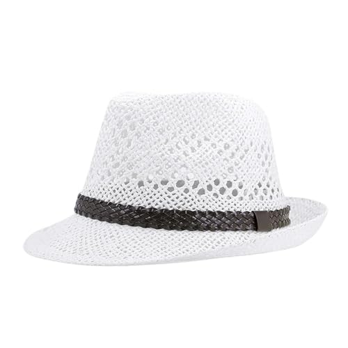 Chapeau de paille pour femmes et hommes style jazz d'été