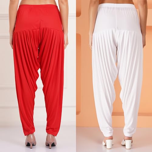 Image of Buy That Trendz Patiala Pant for Women Viscose Relaxed Fit Dhoti Patiyala Salwar Harem Style Bottom Pants