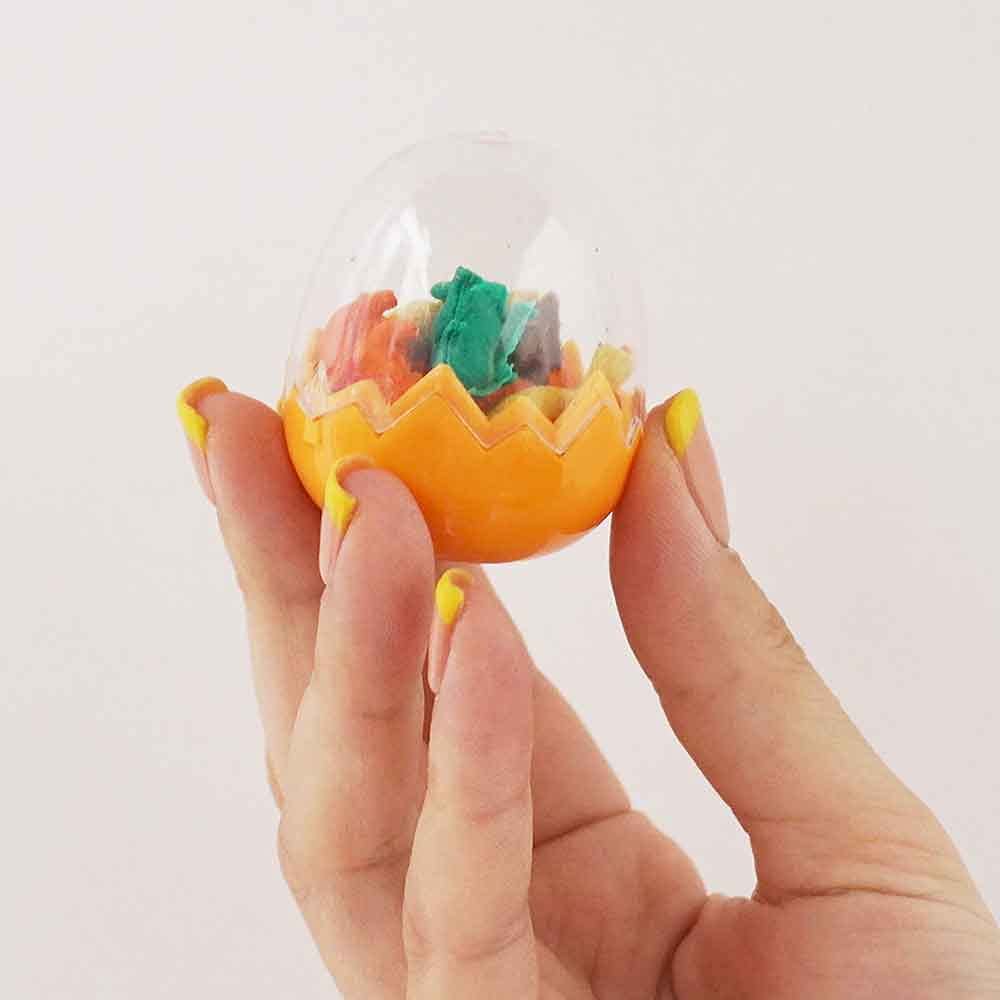 Amazon | たまご型カプセル入り恐竜消しゴム 24個 / ガチャガチャ 景品