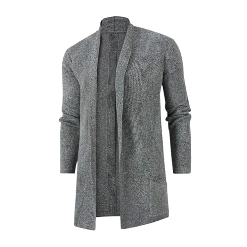 Cárdigan de punto para hombre en estilo europeo ideal para el otoño medio
