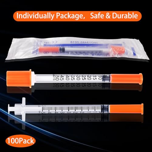 05ml syringe lab supplies syringes 31g 516 inch individually wrapped pack of 100