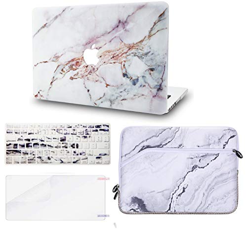 KECC Laptop Case for MacBook Air 13" Retina (2020/2019/2018, Touch ID) w/Keyboard Cover