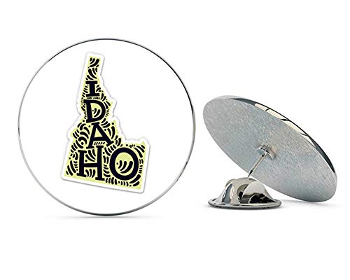 Idaho State Shape Cute Letters Native Local Metal 0.75