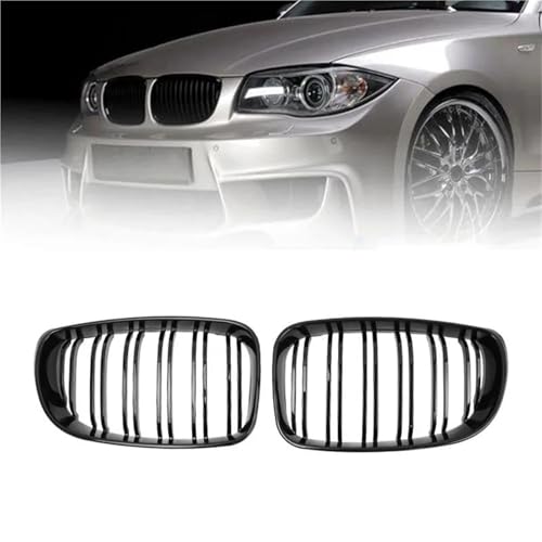 Calandre BMW E87 E81 E82 E88 noir brillant grilles de pare-chocs avant 2008-2011