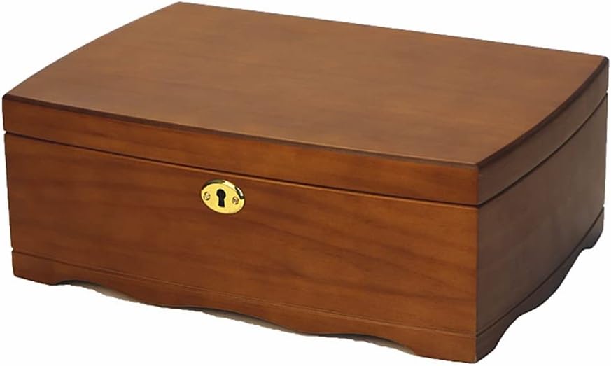 Solid Wood Wenwan Storage Watch Box With Lock Large Capacity Walnut Bracelet Bracelet