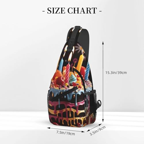 Sling Bag para hombres y mujeres negro miniatura 2
