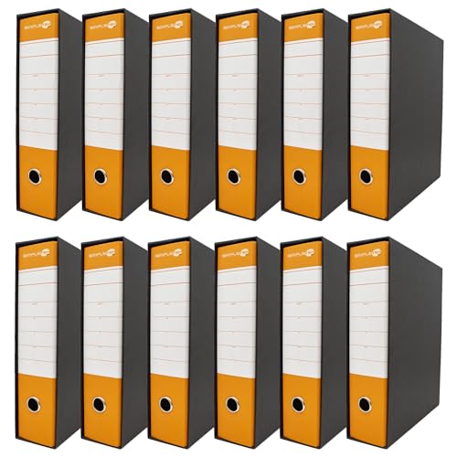 Classeurs à anneaux SIMPLETEK 0201150 P.AR orange noir pour documents