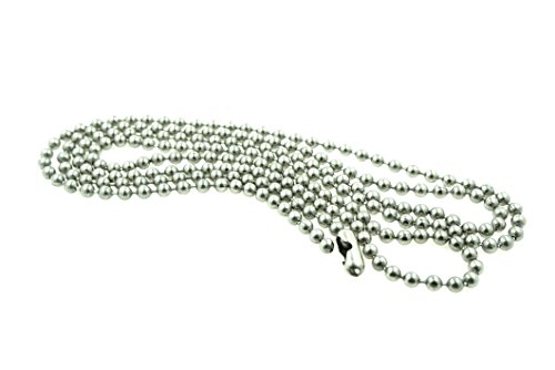 Image of #6 Size 3.2mm Stainless Steel Ceiling Fan Lamp Pull Chain 3 Foot Long