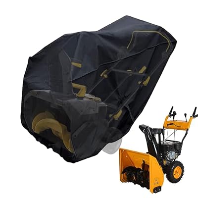 Snow Blower Cover, Heavy Duty 420D Oxford Fabric Snow Thrower Cover With Storage Bag, Waterproof Outdoor Snowblower Covers, Protective Snowblower Accessories For Most Electric Snowblowers
