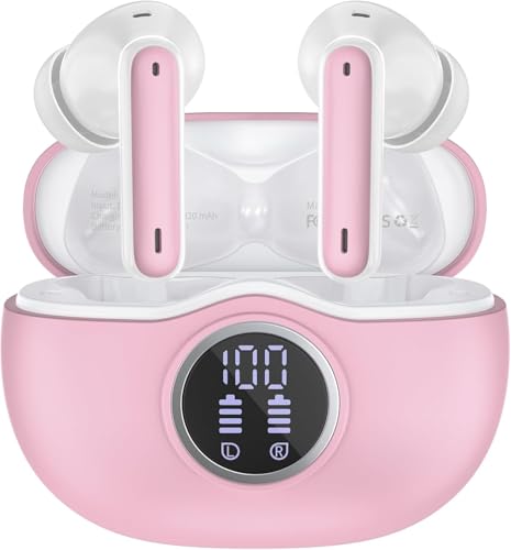 Cuffie Bluetooth, Auricolari Bluetooth 5.3 Stereo di Alta Qualità, 50