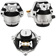 EM7340 10046 9928 Engine Motor & Transmission MountSet Compatible with Audi A6 2012-2018 2.0L L4 Replace A70023 9988 A4923