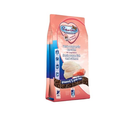 renske – Gato Forro – trockenfutter gato – m.o.p. gato Océano Pez con salmón máxima de – sin gluten & libre de cereales – 400 g, hasta 6 kg