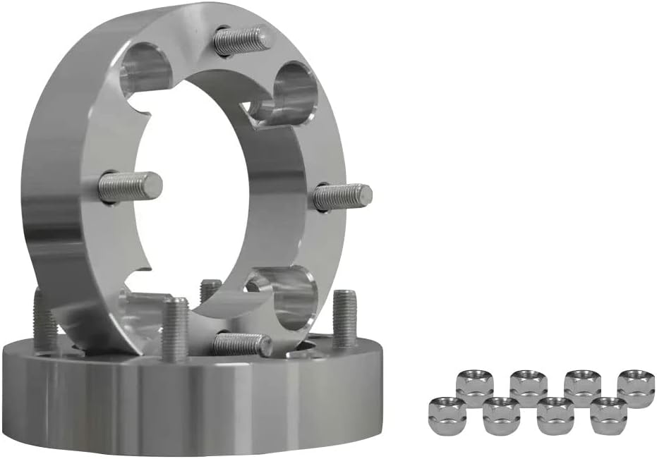 SuperATV Heavy Duty 1.5" Aluminum Wheel Spacers for Honda Big Red and Pioneer 500/700 / 700-4 (4/110 Bolt Pattern) - 1 Pair