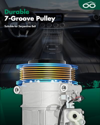 Image of SCITOO 2003-2005 AC Compressor fit for Mercedes-Benz C230 1.8L A /C Compressor for Porsche Boxster 2.9L 3.4L 2009-2012, for Porsche Cayman 2.9L 3.4L 2009 2010 2011 2012 Fast Cooling