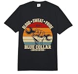 Blue Collar Edición Limitada Blood Sweat & Pride Blue Collar Comfort Colors Adult Heavyweight T-Shirt
