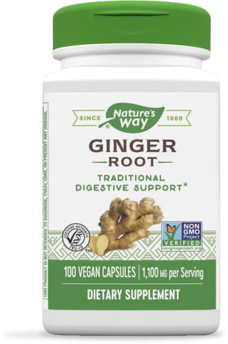 Nature's Way Premium Herbal Ginger Root, 1,100 Mg Per Serving, 100 Vcaps #TOP2