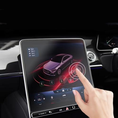 Écran Benz Classe S W223 2021 protégé des rayures via verre trempé