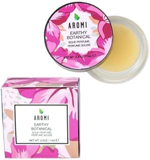 Aromi Solid Perfume | Woodsy, Floral Fragrance, Vegan, Cruelty-free, Travel, Women’s Gift, Apple, Jasmine, Musk Scent, Concentrated, Alcohol-Free (Earthy Botanical)