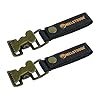 MELOTOUGH Tactical Glove Clips for Work Glove Holder Strap with Metal Alligator Clip for Construction (Black 2pcs)