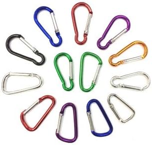 Liroyal 10 Blue S Carabiner Camp Spring Snap Clip Hook Keychain Keyring Climbing Hiking