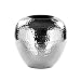 Produktbild Fink große Blumenvase Ø 25 cm Silberne gehämmerte Metall-Vase im Kugeldesign