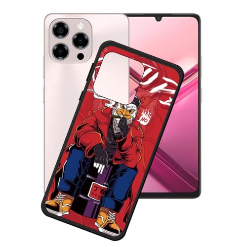 LCEHTOGYE 適用 Doogee Note 58 Pro用ケース、適用 Doogee Note 58 Pro (6,75")と互換性のある超薄型ブラックソフトTPUシリコンゲルケース保護カバー- LH41