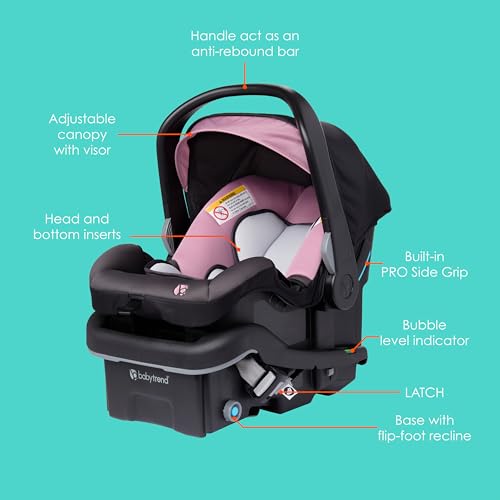 Baby-Trend-EZ-Lift-PRO-Infant-Car-Seat-Dash-Rose