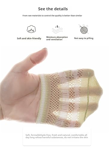 Non-Skid Mesh Toddler Socks with Grips, Anti-Slip Ankle Socks for Infants, 10 Pairs, Baby Girls Boys4